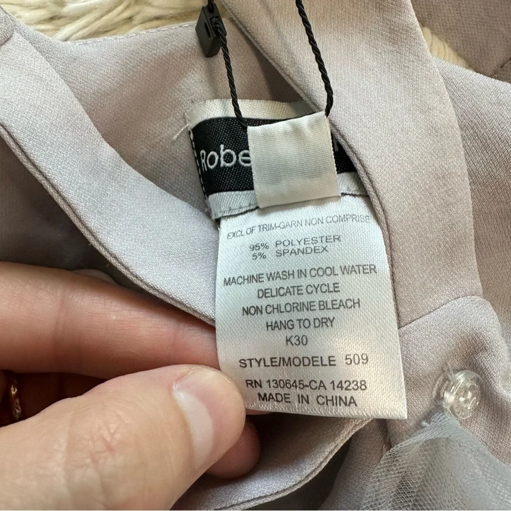 NWT Roberta di Roma Grey Dress Size 5